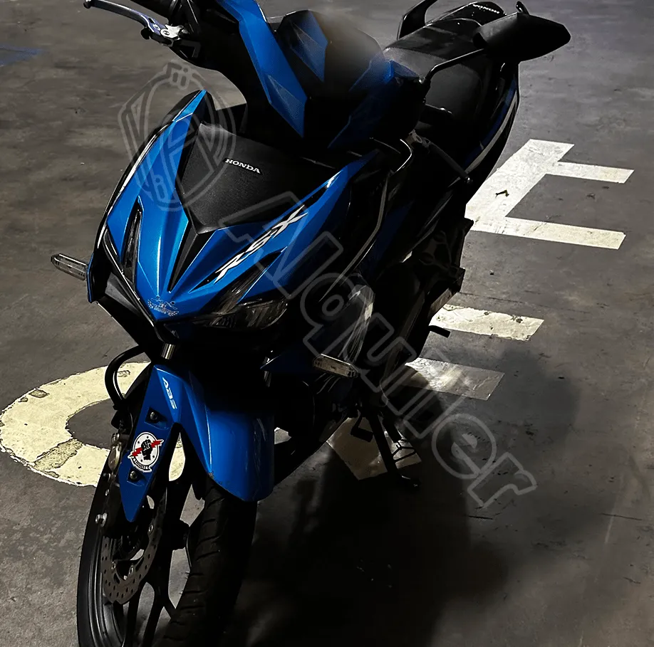 Honda RS-X Blue rear angle